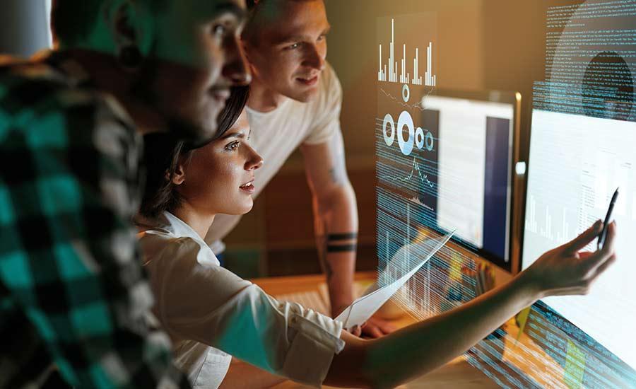 An image of people collaborating​